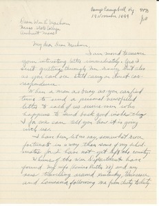 Letter from Richard Towle to William L. Machmer