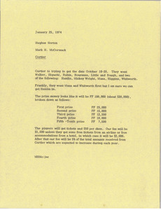 Memorandum from Mark H. McCormack to Hughes Norton