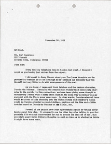 Letter from Mark H. McCormack to Burt Sugarman