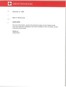 Memorandum from Mark H. McCormack to list