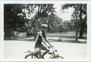 Cyclist, Hoan Kiem Lake, Hanoi