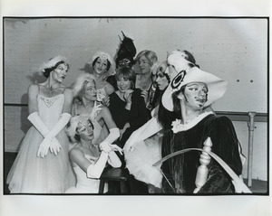 Shirley MacLaine and members of Les Ballets Trockadero de Monte Carlo