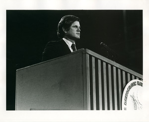 Ted Kennedy speaking at the National Democratic Convention