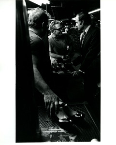 George McGovern with shoe factory workers