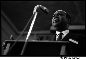 Unidentified speaker at the Martin Luther King memorial service