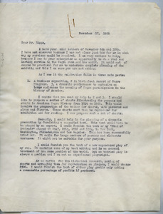 Letter from W. E. B. Du Bois to Diggs Enterprises