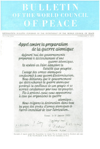 Bulletin of the World Council of Peace, number 3