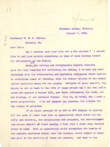 Letter from F. A. McKenzie to W. E. B. Du Bois