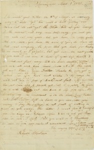 Letter from Rhoda Hudson and Florella H. to Erasmus Darwin Hudson