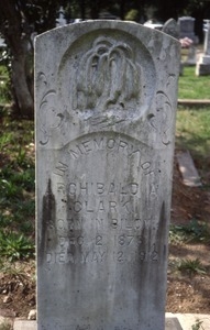 Biloxi Cemetery (Mississippi) gravestone: Clark, Archibald (d. 1912)