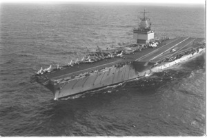 The carrier Enterprise in Tonkin Gulf.