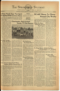 The Springfield Student (vol. 42, no. 03) October 15, 1954