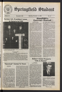 The Springfield Student (vol. 101, no. 10) Nov. 13, 1986