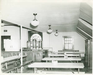 View of Second Floor Dining Hall, Woods Hall, 1943