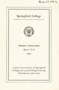 Commencement Program (August 1943)