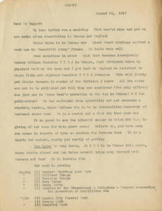 Captain Frank B. Wilson to Dr. Lawrence L. Doggett (August 23, 1917)