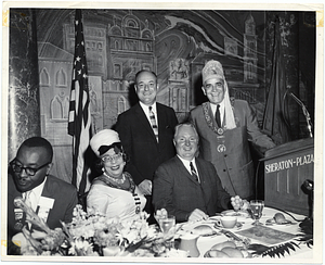 Mayor John F. Collins with members of the Improved Benevolent Protective Order of the Elks of the World