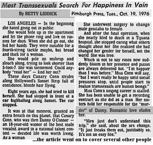 Most Transsexuals Search For Happiness In Vain