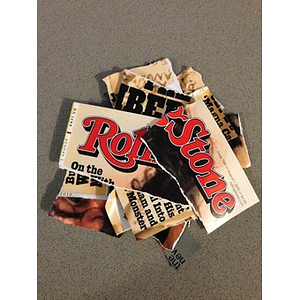 Destroyed copy of Rolling Stone Tsarnaev issue