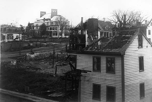 Hathaway stable fire ruins, Oct. 23, 1899