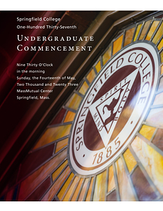 Springfield College Undergraduate Commencement Program (May 14, 2023)