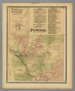 Pownal, Vermont map