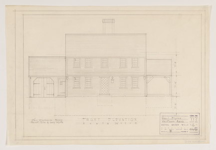 Paul Flynn (builder) house, Waltham, Mass.