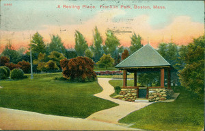 A resting place, Franklin Park, Roxbury, Mass.