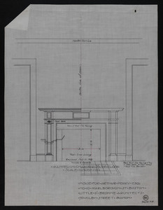 Mantel in Chamber "B" 3rd Floor, Revised July 12, 1906