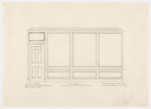 Mr. Sturgis' room elevation, 1/2 inch scale, residence of F. K. Sturgis, "Faxon Lodge", Newport, R.I.