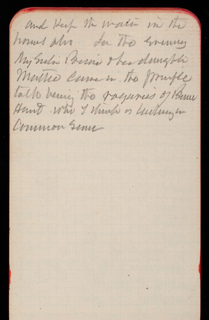 Thomas Lincoln Casey Notebook, May 1889-July 1889, 95, and keep the water in the house