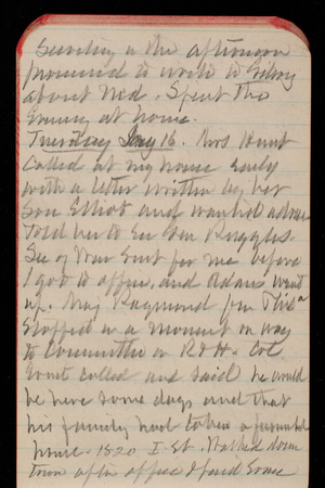 Thomas Lincoln Casey Notebook, November 1893-February 1894, 61, [illegible] in the afternoon
