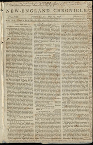 The New-England Chronicle, 23 May 1776