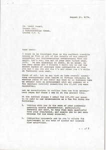 Letter from Mark H. McCormack to David Sword