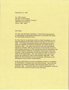 Letter from Mark H. McCormack to Mike Connor