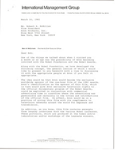 Letter from Mark H. McCormack to Robert R. McMillan