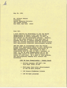 Letter from Mark H. McCormack to Gilbert Maurer