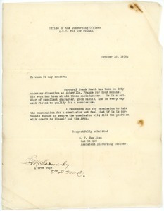 Letter from George T. Van Aken to Unknown