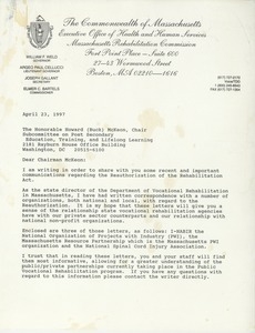 Letter from Elmer C. Bartels to Howard McKeon