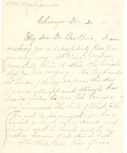 Letter from S. D. Brown to W. E. B. Du Bois