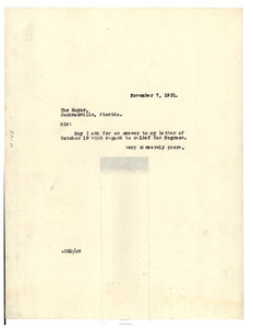 Letter from W. E. B. Du Bois to unidentified correspondent