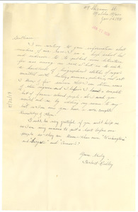 Letter from Herbert Ridley to The Crisis