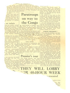 Paratroops on way to the Congo