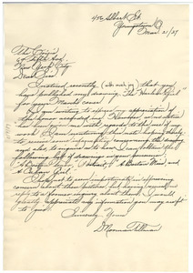 Letter from D. Norman Tillman to The Crisis