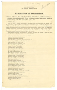 Memorandum of information