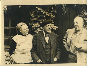 Hazel Strand , W. E. B. Du Bois and Paul Strand in Paris, France
