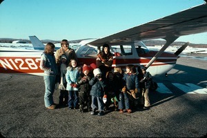 Airplane ride for older Renaissance nursery kids with Virginia Simpson, pilot, Vicki McCue