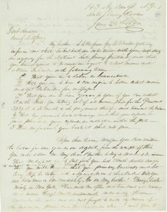 Letter from I. Jackson to Erasmus Darwin Hudson