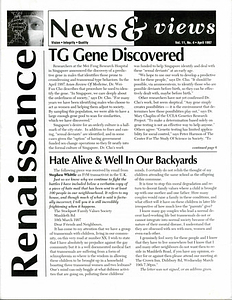 Renaissance News & Views, Vol. 11 No. 4 (April 1997)
