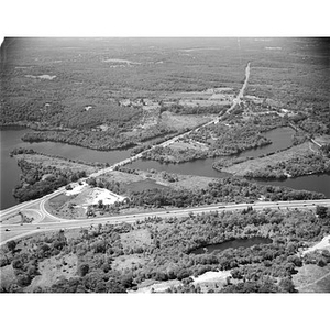 Junction Route 128 (Interstate 95) and Route 2, site of tract of land for Raytheon administrative building, Lincoln, MA